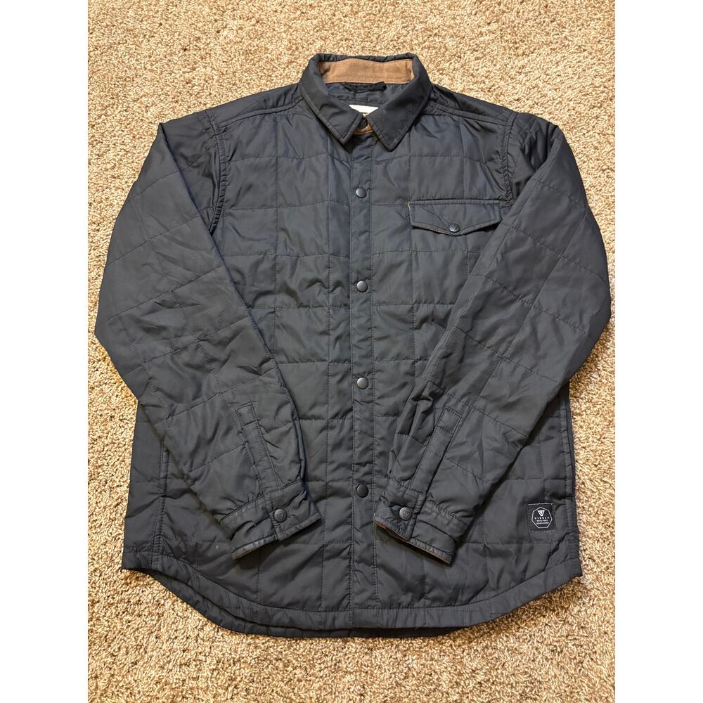 Y2K Vissla Creators Innovators Quilted Black Puff Jacket Mens Size Medium
